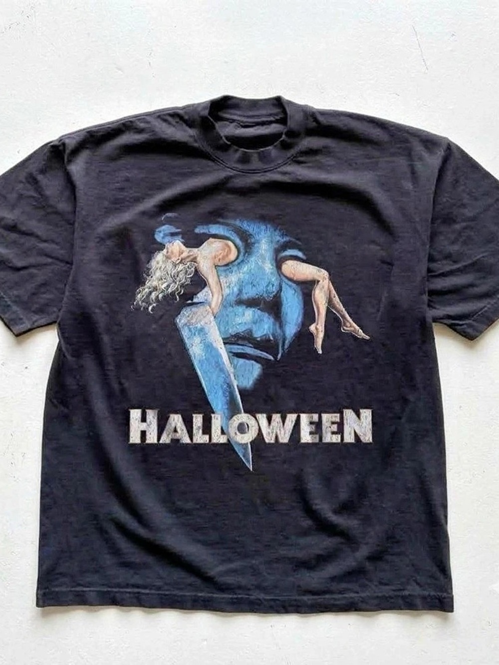 Black shirt, Halloween Graphic Tee in Black Like New